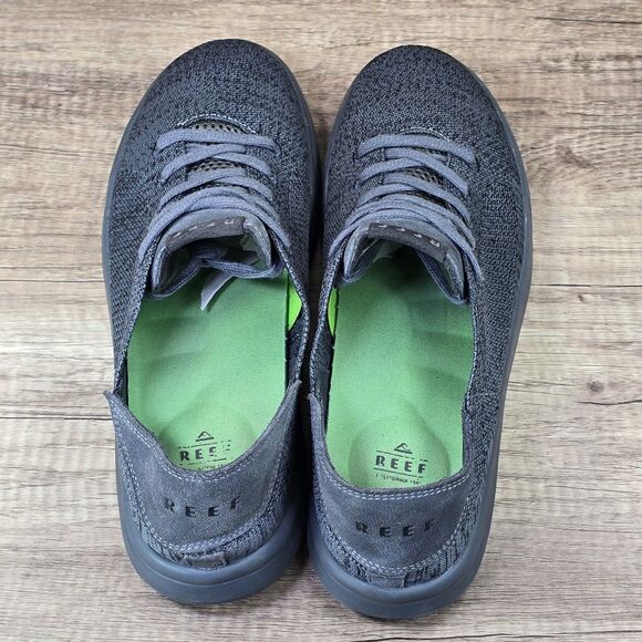 REEF SwellSole Neptune Men\'s Size 12 Gray Lace Up Knit Comfort Shoes main image 4